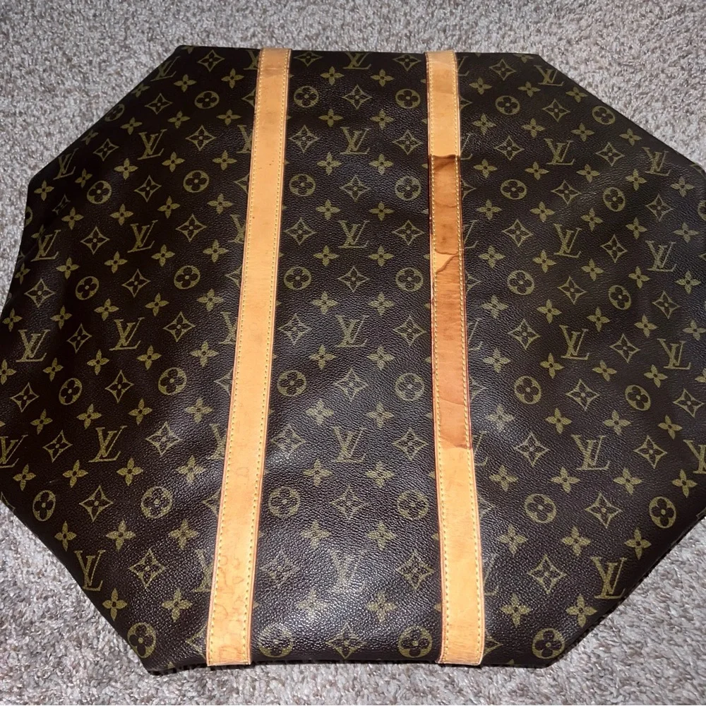 Authentic Keepall 55 Louis Vuitton Brown Monogram LV Vintage Large Travel Bag - Picture 9 of 17